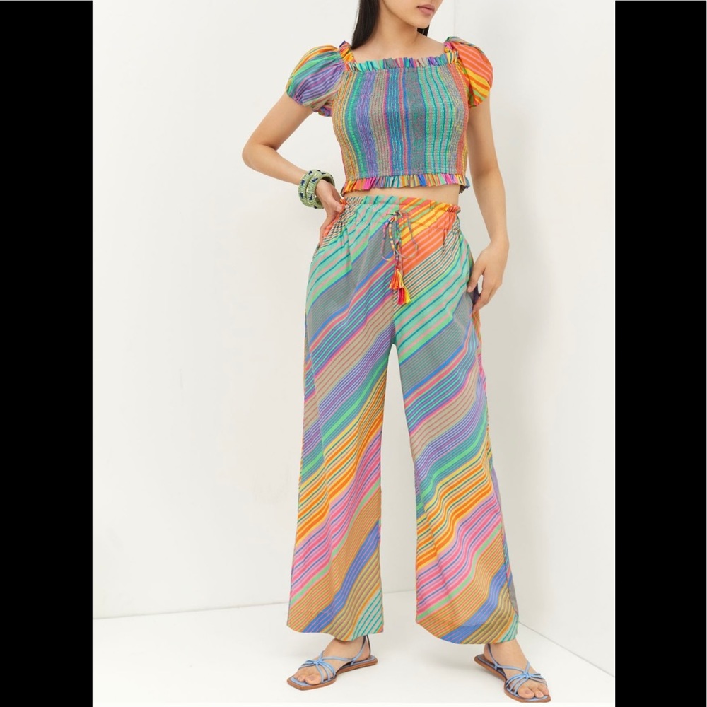 Anthropologie Rainbow Pant Set- NWT